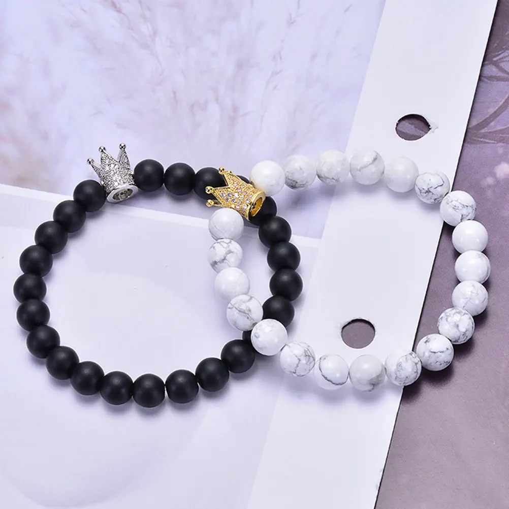 

10Pcs Crown Shape Loose Beads Premium Copper Jewelry Making Spacer Beads for DIY Bracelets Necklaces Crafts Charm Pendants