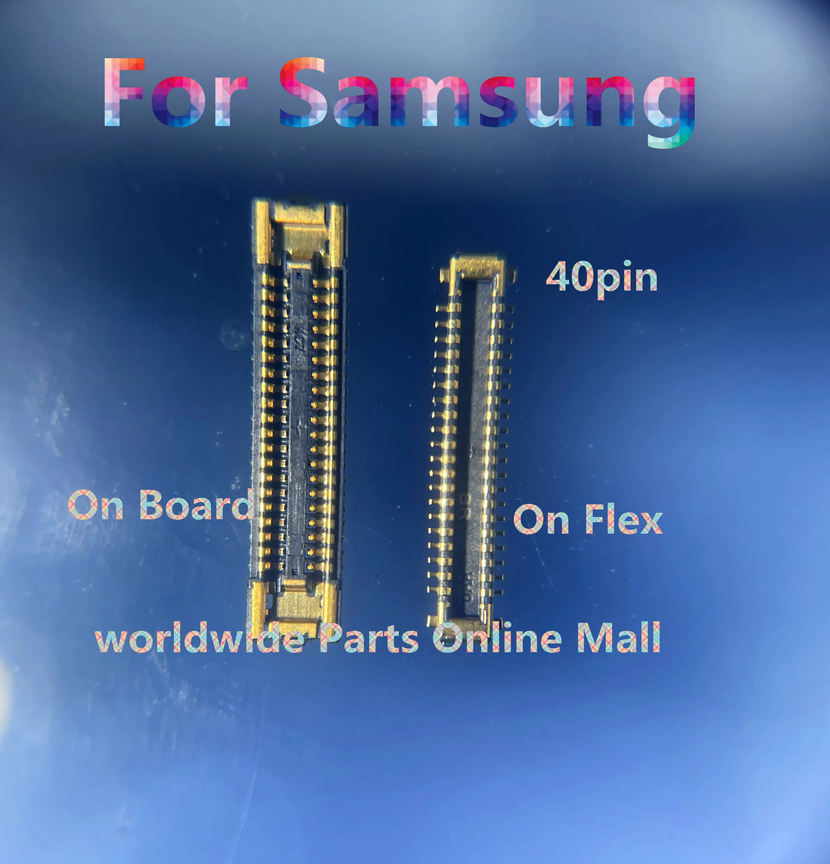 10pcs-200pcs LCD Display Screen FPC Connector On Flex For Samsung M52 M526 USB Charging Charger Plug On Motherboard 40pin 60pin