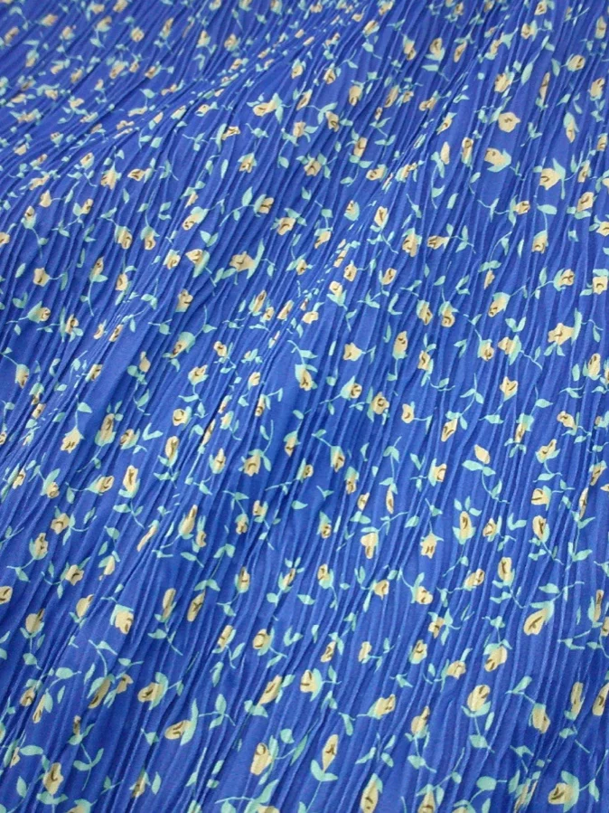 

Summer Floral Print ter Ne Dr Women's High Waist Pleated Straight Cut Slimming Long Skirt Korean Sle Long Dr