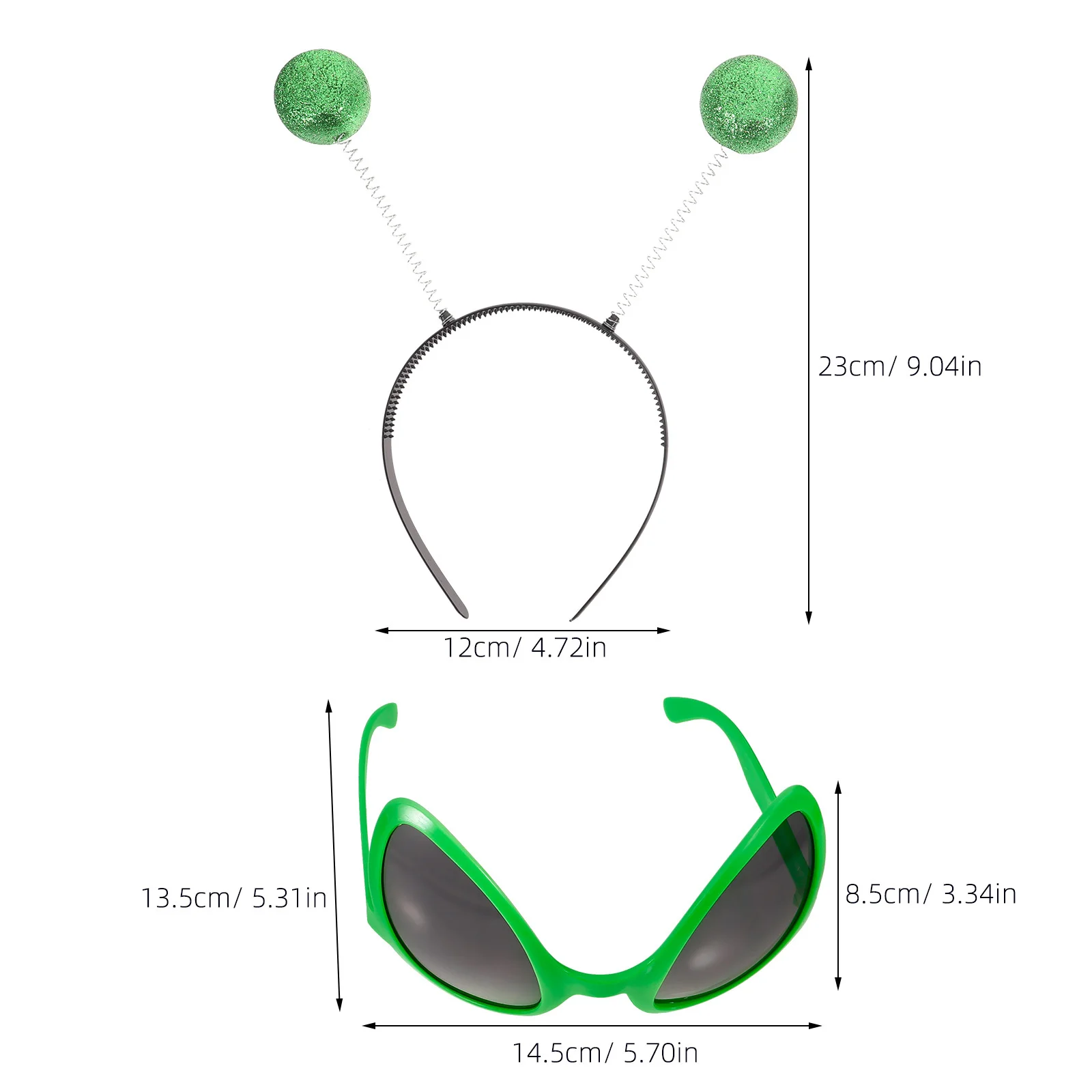 1Set Stirnband und Sonnenbrille Brille Kostüm Requisiten Lustige Cosplay Zubehör Neuheit Brillen für Partys
