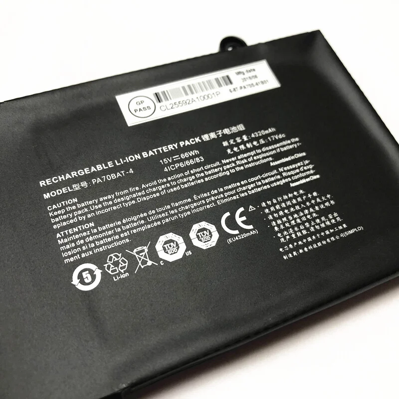 PA70BAT-4 Battery Applicable Clevo PA70HS PA71HS HASEE PA71HP PA71HP6 6-87-PA70S-61-B01