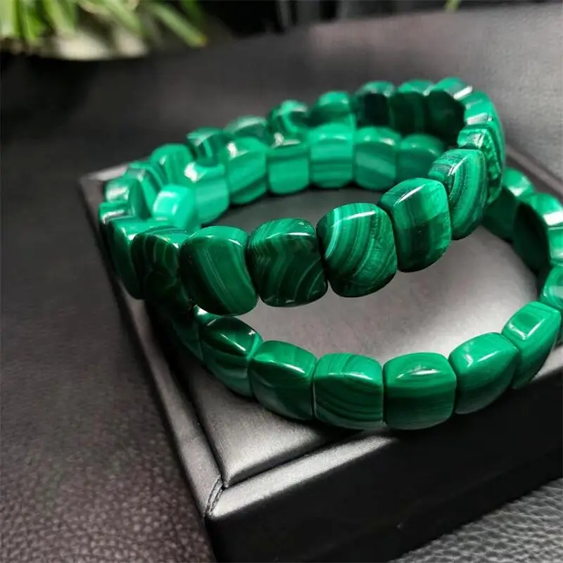 

Natural Malachite Bangle Bracelet Fashion Women Healing Jewelry Gemstone Reiki Energy Stone Holiday Gift 1pcs