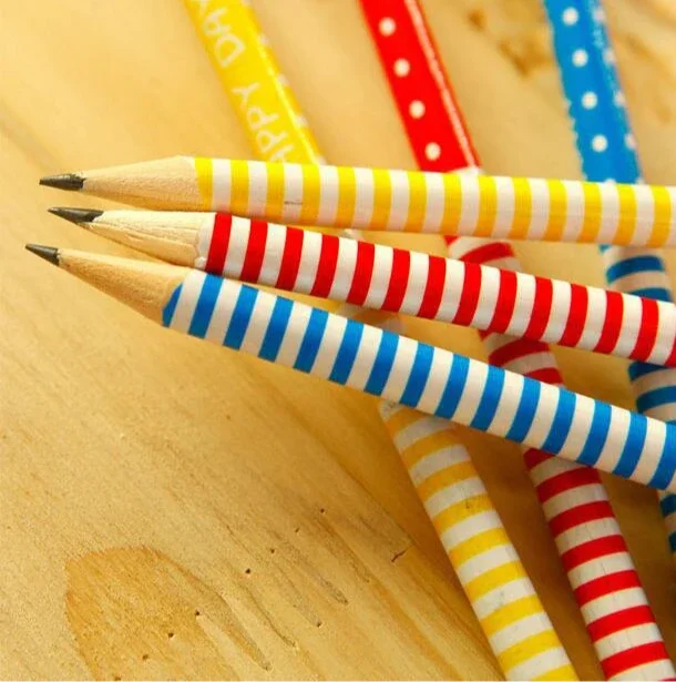 24 Pcs Wholesale Cute Animal Eraser-topped Wooden Lead Pencils for Students