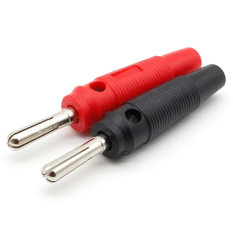 10pcs 4mm Banana Plug High Current Insulated Shrouded Stackable Connector Screw connection