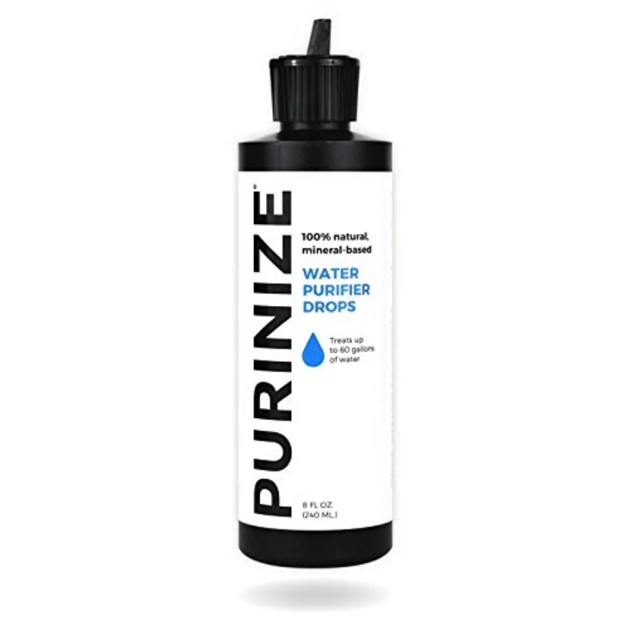 

The Best and Only Patented Natural Water Purifying Solution - Chemical Free Camping and Survival Water Purification 8 oz