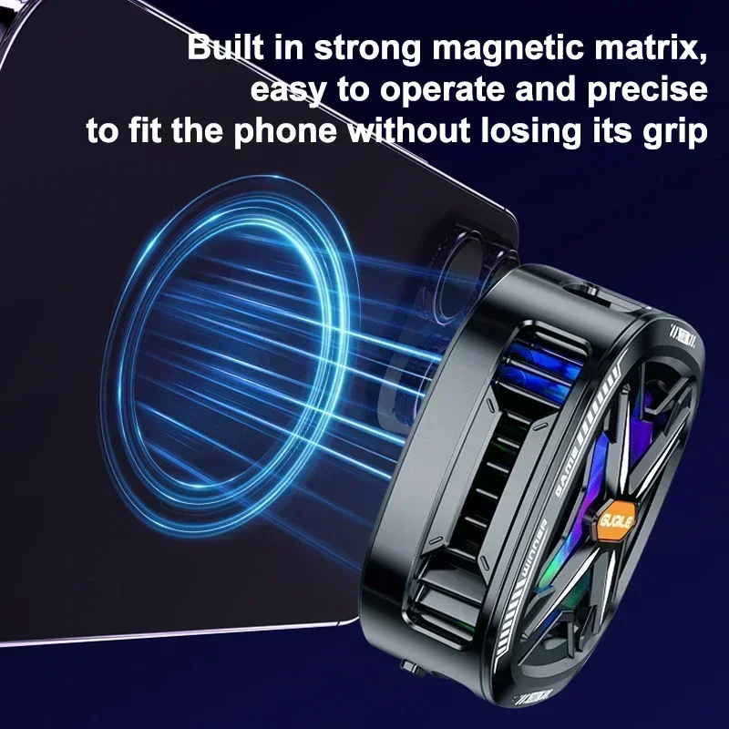 FS05 휴대용 및 저소음 열전 냉각 팬, 반도체 기반 기술 쿨러, iOS/Android용 범용