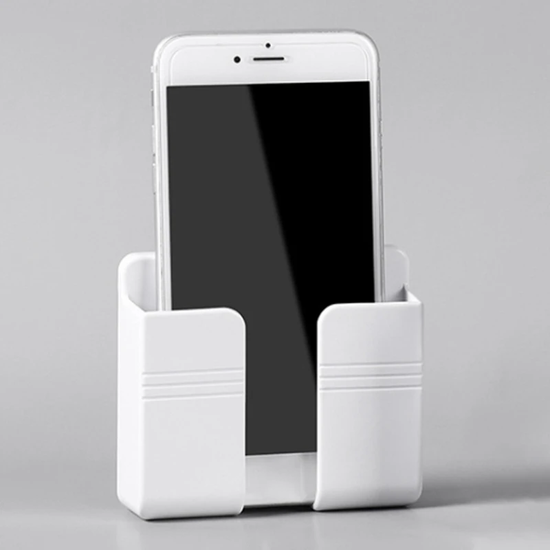 BNGF-Wall Mounted Organizer Storage Box Remote Control Mounted Mobile Phone Plug Wall Multifunction Holder -Golden