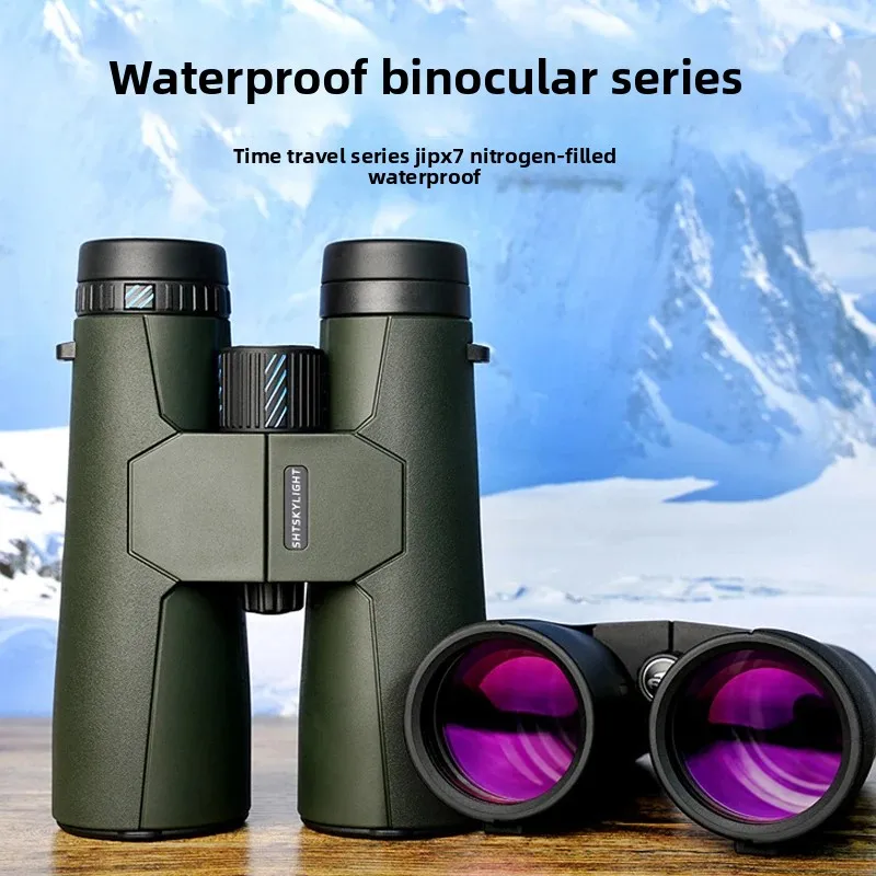 SHTSKYLIGHT10X50ED/12X50ED Binoculars with SMC Coated ED Achromatic Lenses PPS Mirror Body IPX7 Waterproof BKA4 Prism Phase Film