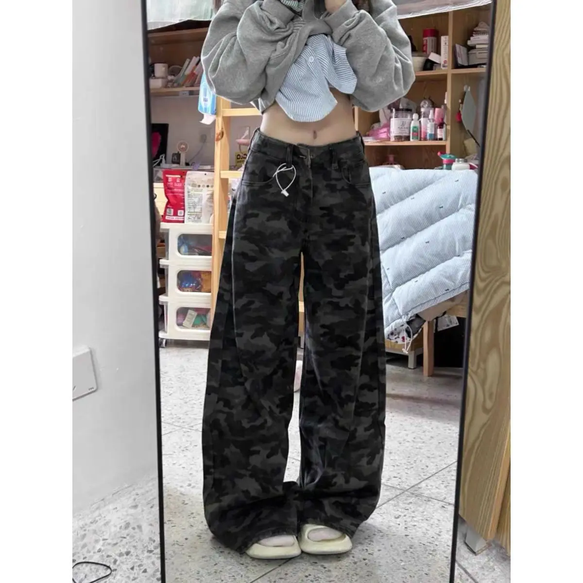 Y2k roupas femininas 2000s jeans feminino baggy denim cintura alta streetwear moda vintage oversize perna larga corte solto ajuste preto