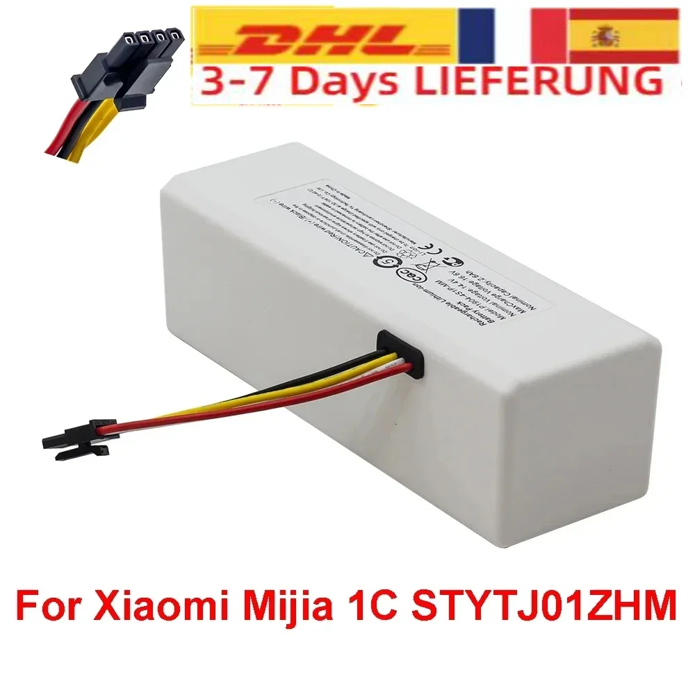 14.4V 2600mah P1904-4S1P-MM Battery For Xiaomi Mijia 1C STYTJ01ZHM Robot Vacuum Mop Cleaner Accessories Parts dropshipping