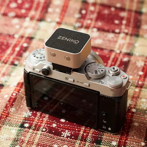 Zeniko ZF04 ZF08 6500K Mini torcia tascabile ricaricabile sulla fotocamera con supporto Hot Shoe per Ricoh GR3 Fuji XM5 Sony ZVE10