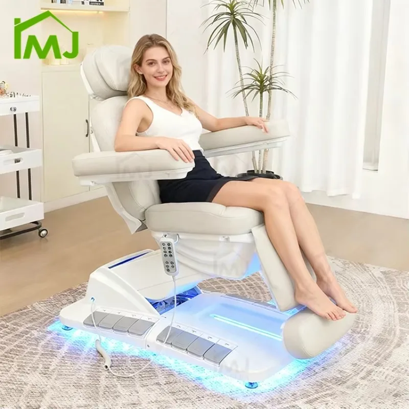 

Beauty Salon Treatment Chair Facial Cosmetic Waxing Chair Extension Electric Lash Bed