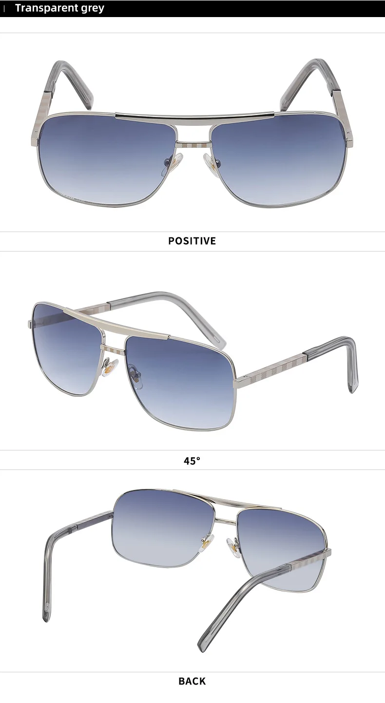 Retro Quadratische Sonnenbrille für Herren 2026 Luxusmarken-Designer Klassische Punk-Sonnenbrille für Männer Vintage Frühlings-Eyewear UV400-Schutz – Detail 17