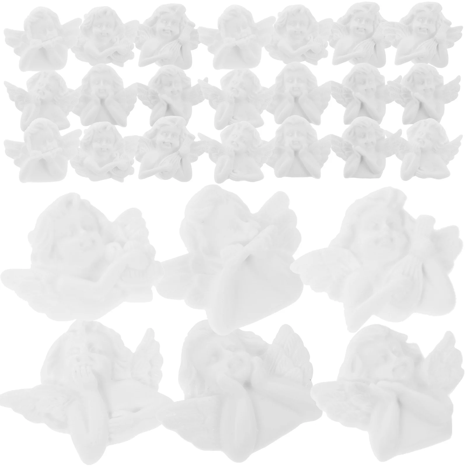 30 قطعة جراب هاتف اكسسوارات صغيرة الراتنج تماثيل الملاك Diy بها بنفسك لوازم صنع المجوهرات السحر الزينة الزخرفية للحرف اليدوية #5