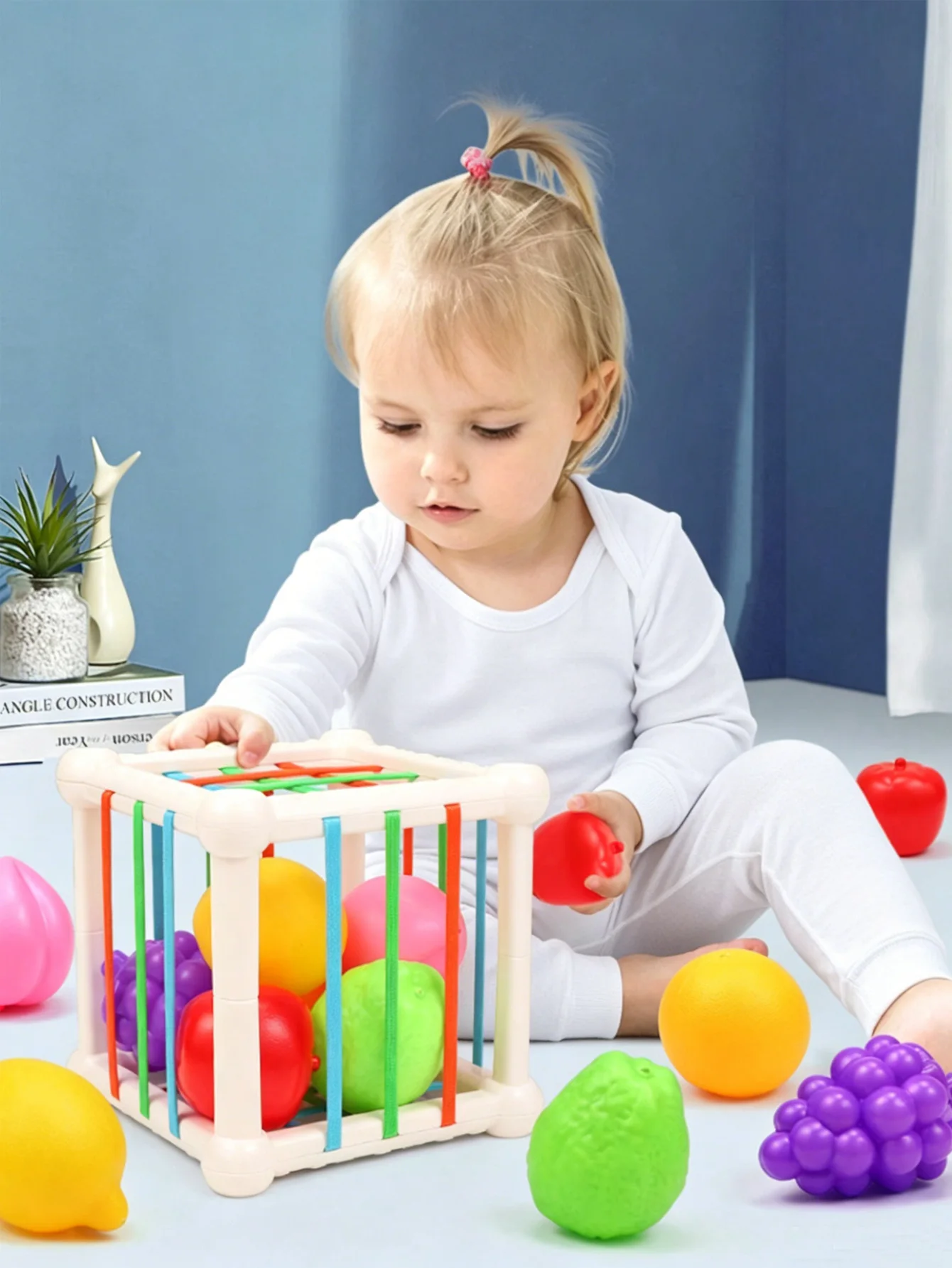 Cubo Arcoíris Montessori, Juguete Sensorial de Clasificación de Formas para Bebés y Niños Pequeños, Entrenamiento de Habilidades Motoras Finas, Juegos Educativos, Juguetes para Bebés