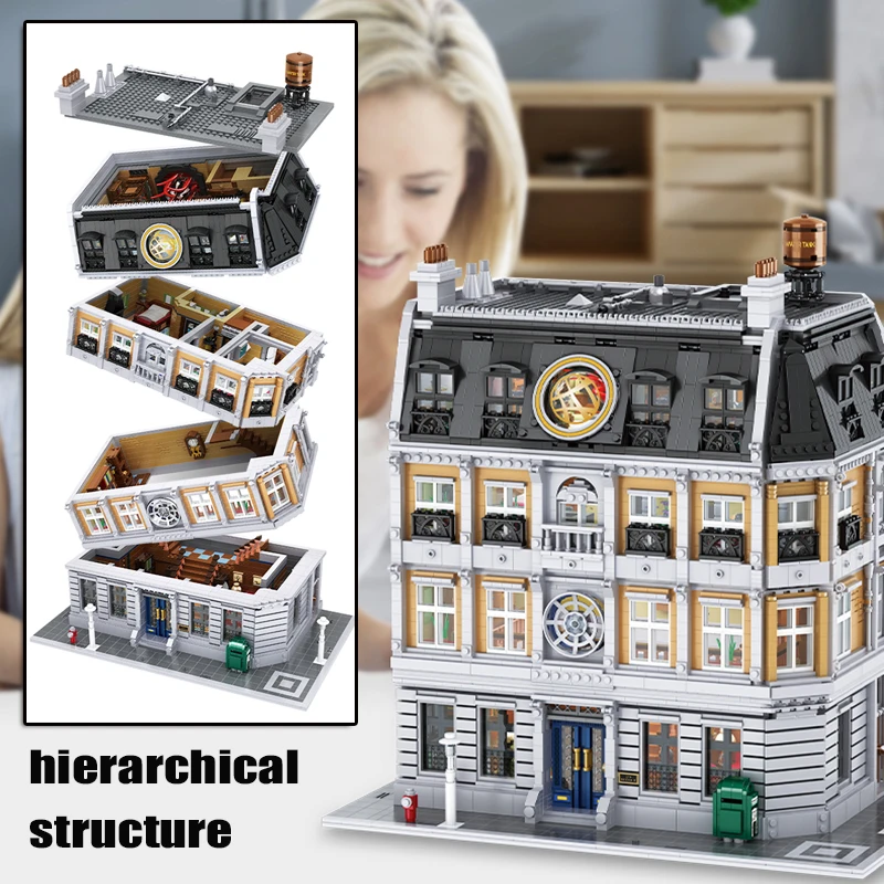 6619PCS The Sanctum Sanctorum Model Building Blocks Movie Architecture MOC-30628 Bricks Kids DIY Toys Gifts For Children Friends