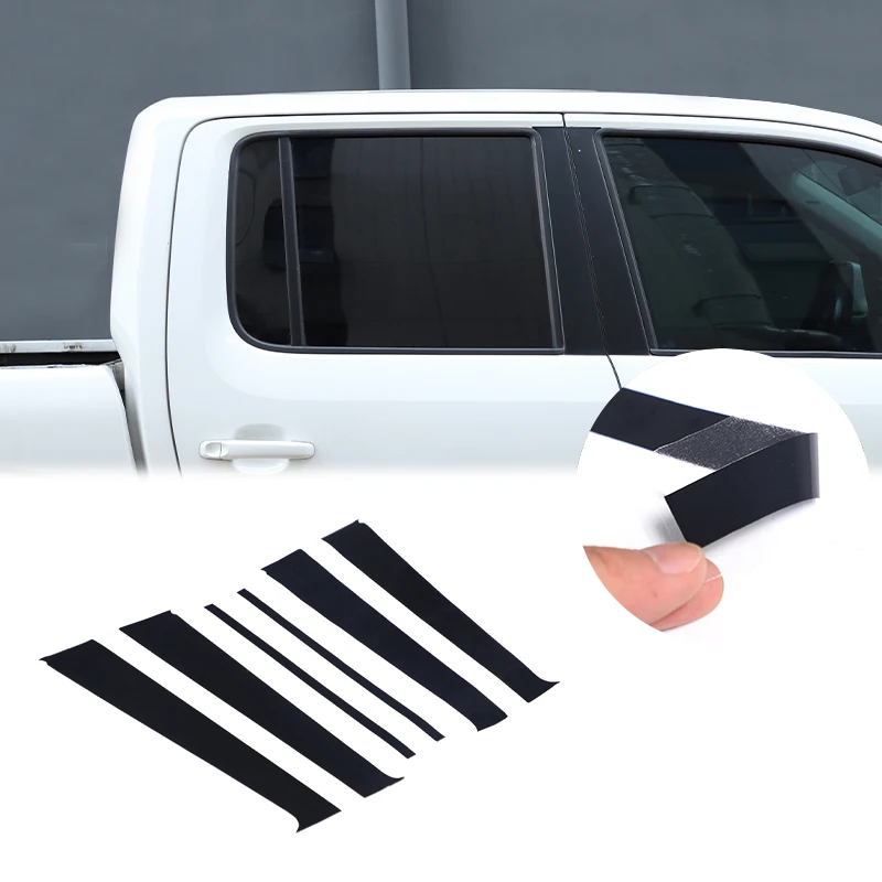 For VW Volkswagen Amarok 2011-2018 PVC Car Window B Pillar Post Vinyl Stickers Column Stickers Trim Accessories