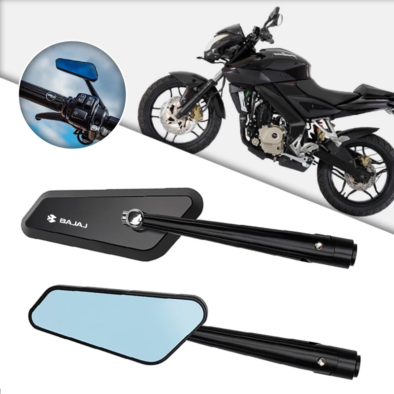 Espejo retrovisor de aluminio CNC para motocicleta, soporte Reflector retrovisor lateral para Bajaj Pulsar 125 150 180 RS200 NS200 NS160