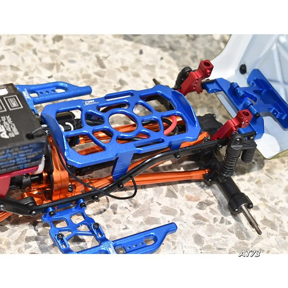Für Axial SCX24 90081 1/24 RC Crawler Auto Upgrade Teile Metall Metall Seite Pedal Sliders Zubehör