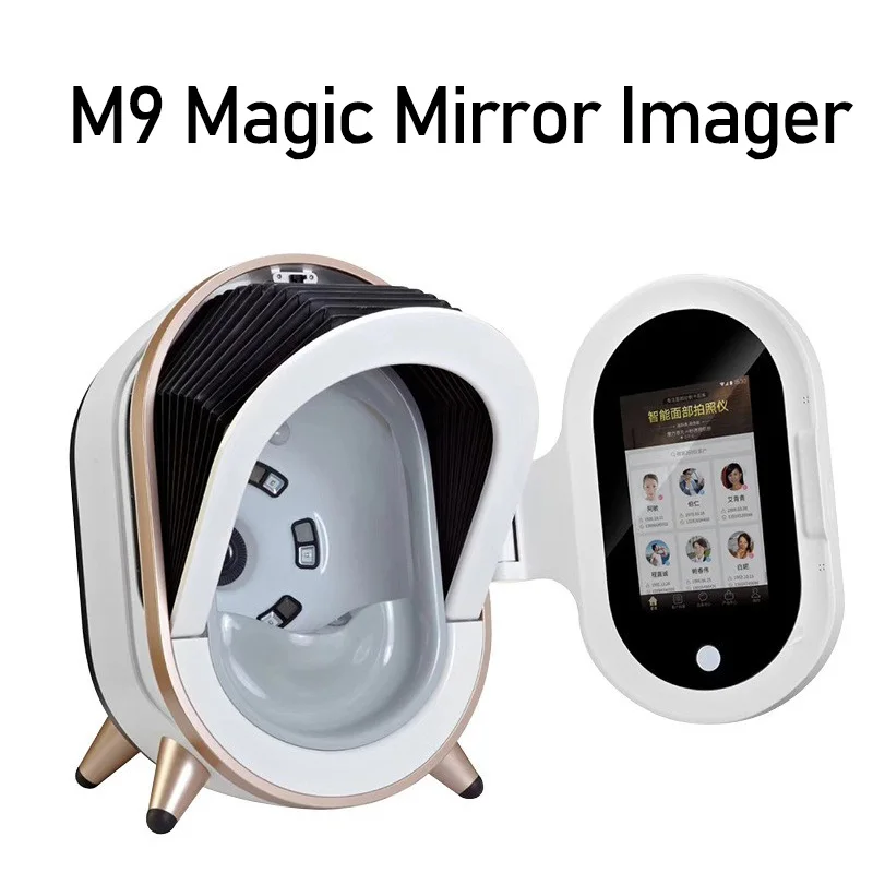 M9AI Intelligent Magic Mirror Skin Detector HD Facial Eight Spectral Analysis Beauty Salon Detector