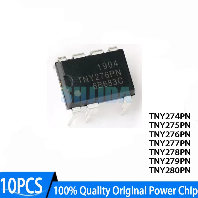 (10 piezas) Nuevo chip de alimentación original TNY274PN TNY275PN TNY276PN TNY277PN TNY278PN TNY279PN TNY280PN DIP-7