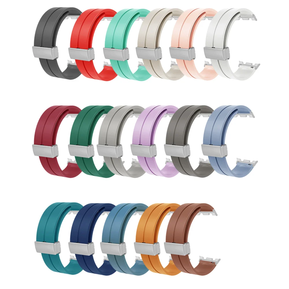 Loop Band+Magnetic Buckle For Samsung Galaxy Watch 8 40mm/44mm Bracelet Skin-friendly Silicone Smart Watch Strap for Man Woman