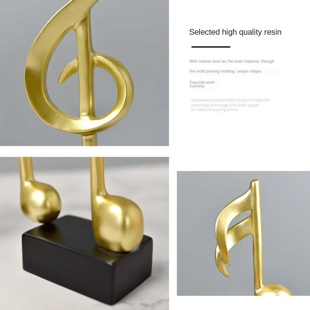 Music Golden Award Trophy Singing Competition Resin Small Prize Cup Piano Ornaments Craft Souvenirs Winner Award Trophy