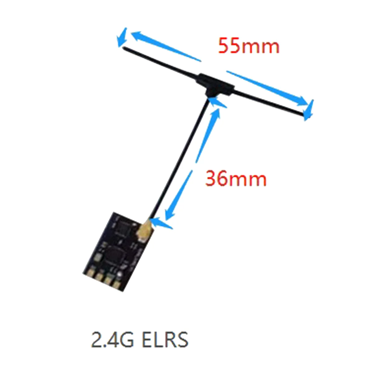 AT-For Aocoda ELRS 2.4GHz Receiver 500MW 20DBm Remote Control Model UAV Receiver for FPV RC Drone