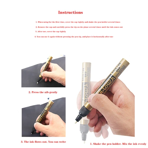 Imagen 2 del producto SAKURA-rotuladores de pintura de Metal, suministros de Arte de Graffiti, papelería, resistentes a altas temperaturas, impermeables, sin grasa, Japón