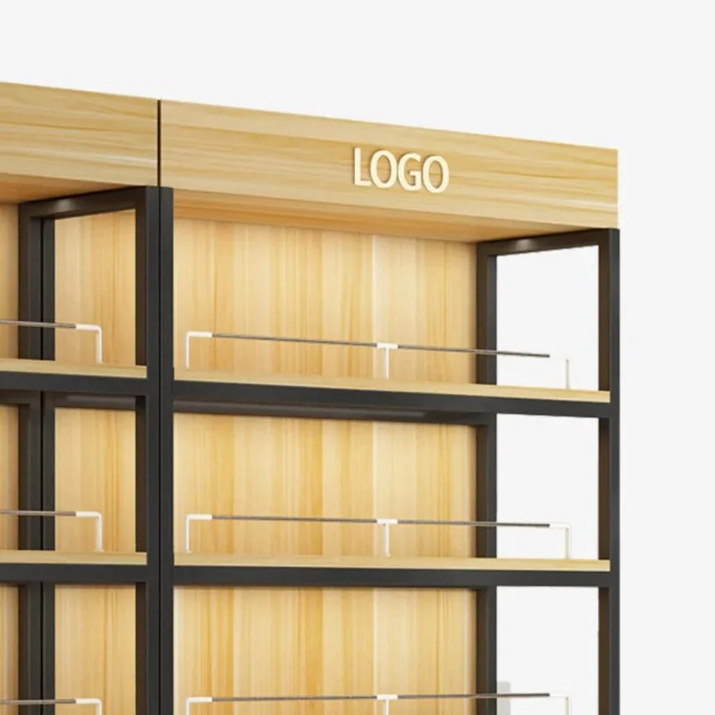 Custom Single-Sided Multi-Layer Steel Container Display Rack for Supermarket Convenience Store Stationery Store Shelves