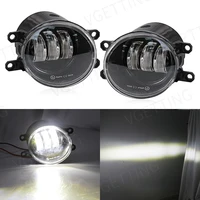Conjunto de luces antiniebla para coche, Faro de circulación diurna de 3,5 pulgadas para Toyota Corolla RAV4 Camry Yaris Prius CHR Hilux Lexus, 12V