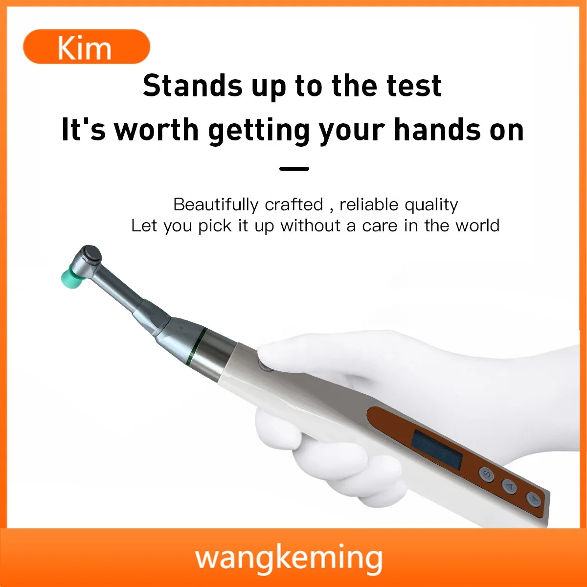 Kimso 360° Cordless Electric Hygiene Prophy Handpiece+Universal Disposable Prophy Angles Cups