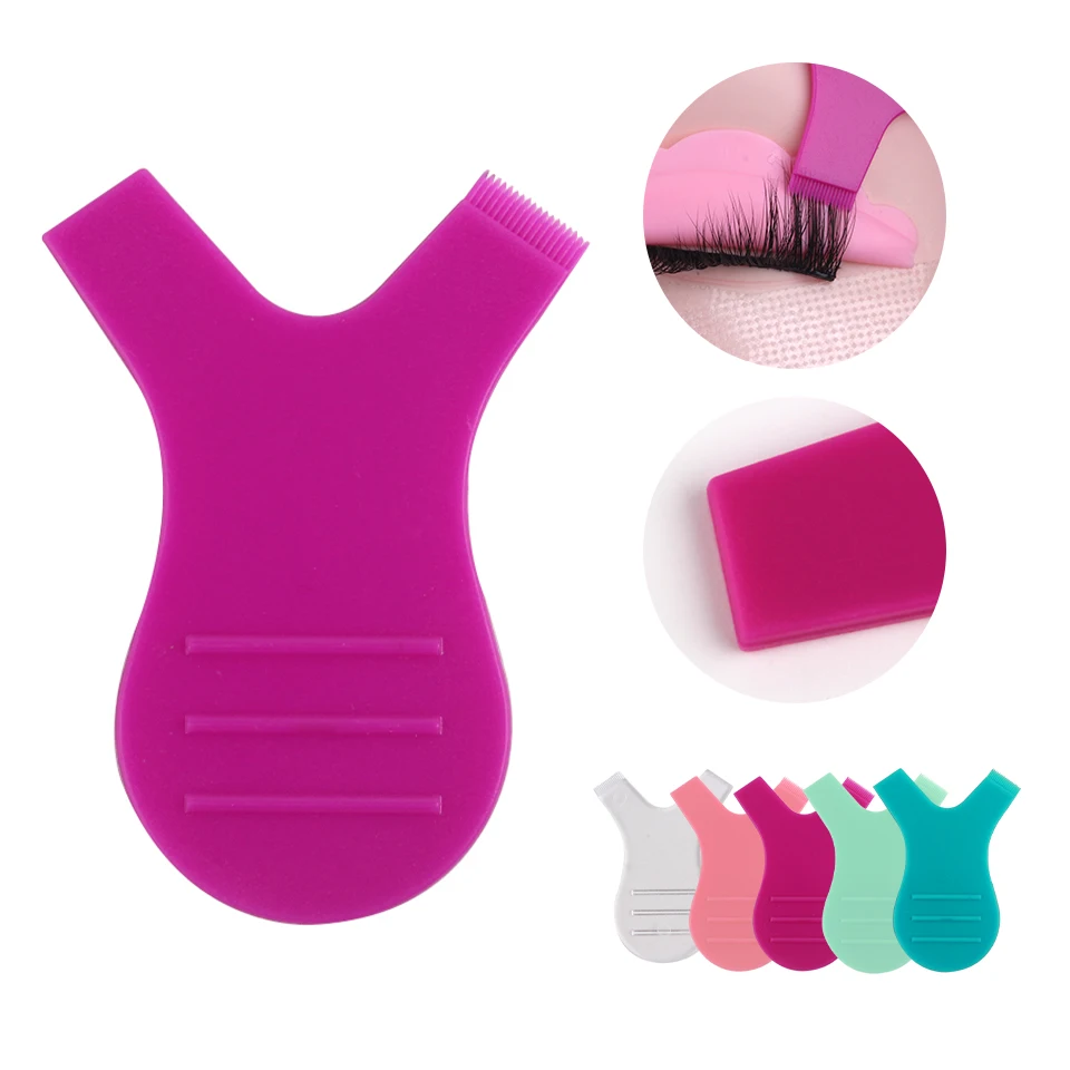 10Pcs Reuseable Makeup Eyelash Brushes Plastic Clean Comb Y Shape Eyelashe Lifting Curler Eye Lash Extension Perm Eyelash Tools