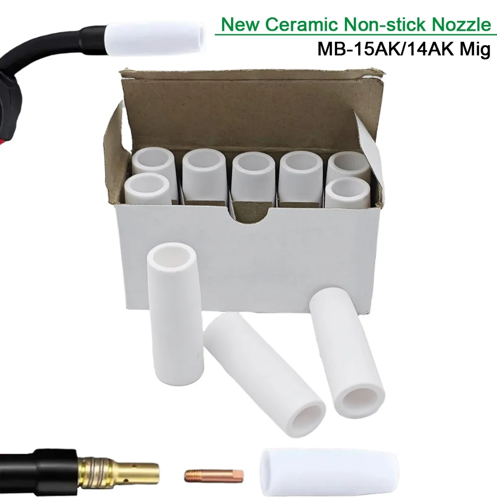 MB-15AK/14AK Mig Welding Consumables Professional Ceramic Protection Nozzle Euro Style Shield Cup For 15Ak Welding Torch