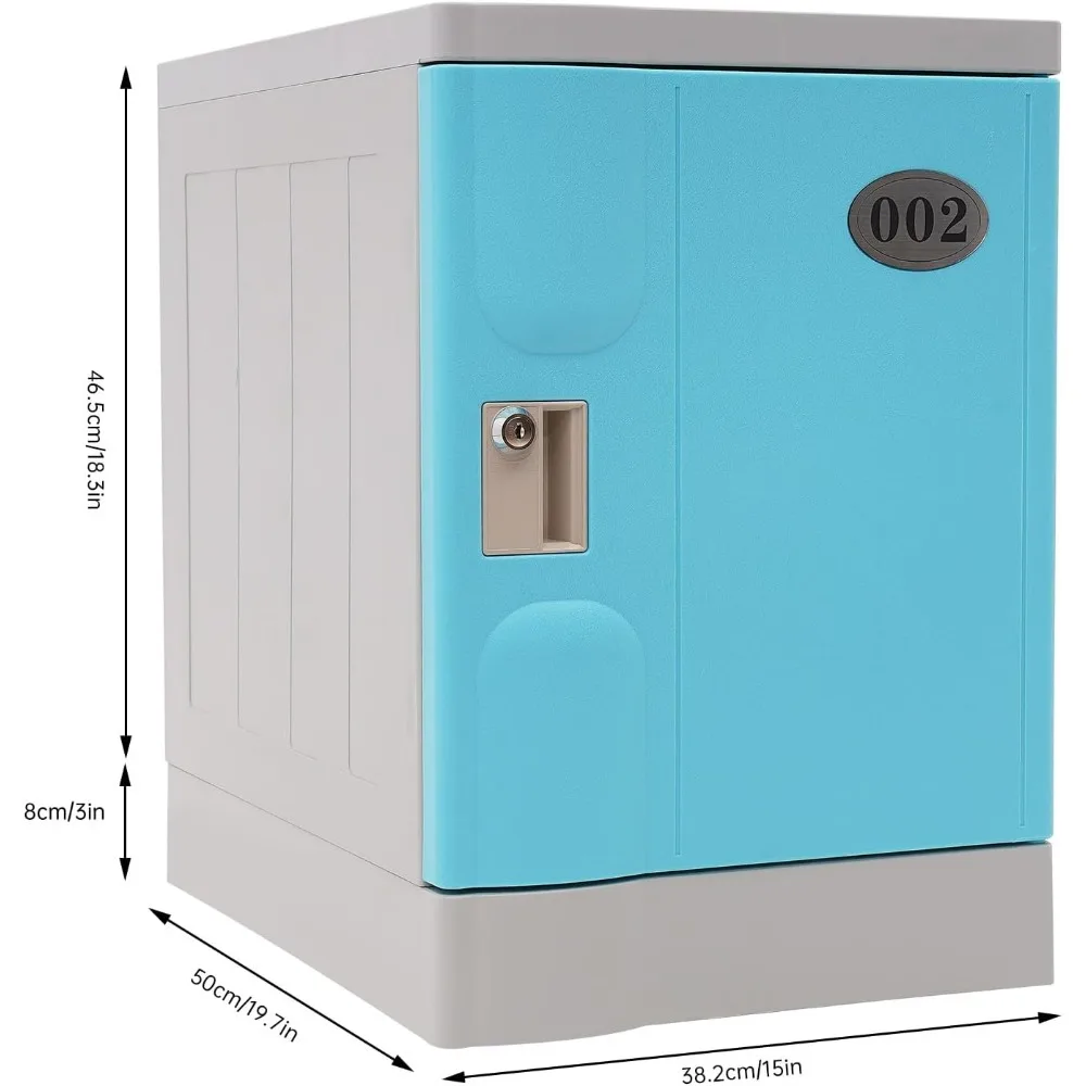 Armoire de rangement verrouillable en plastique, boîte de rangement verrouillable, 19 "avec prédire pour la maison, l'école, le bureau, les écoles maternelles d'hôtel