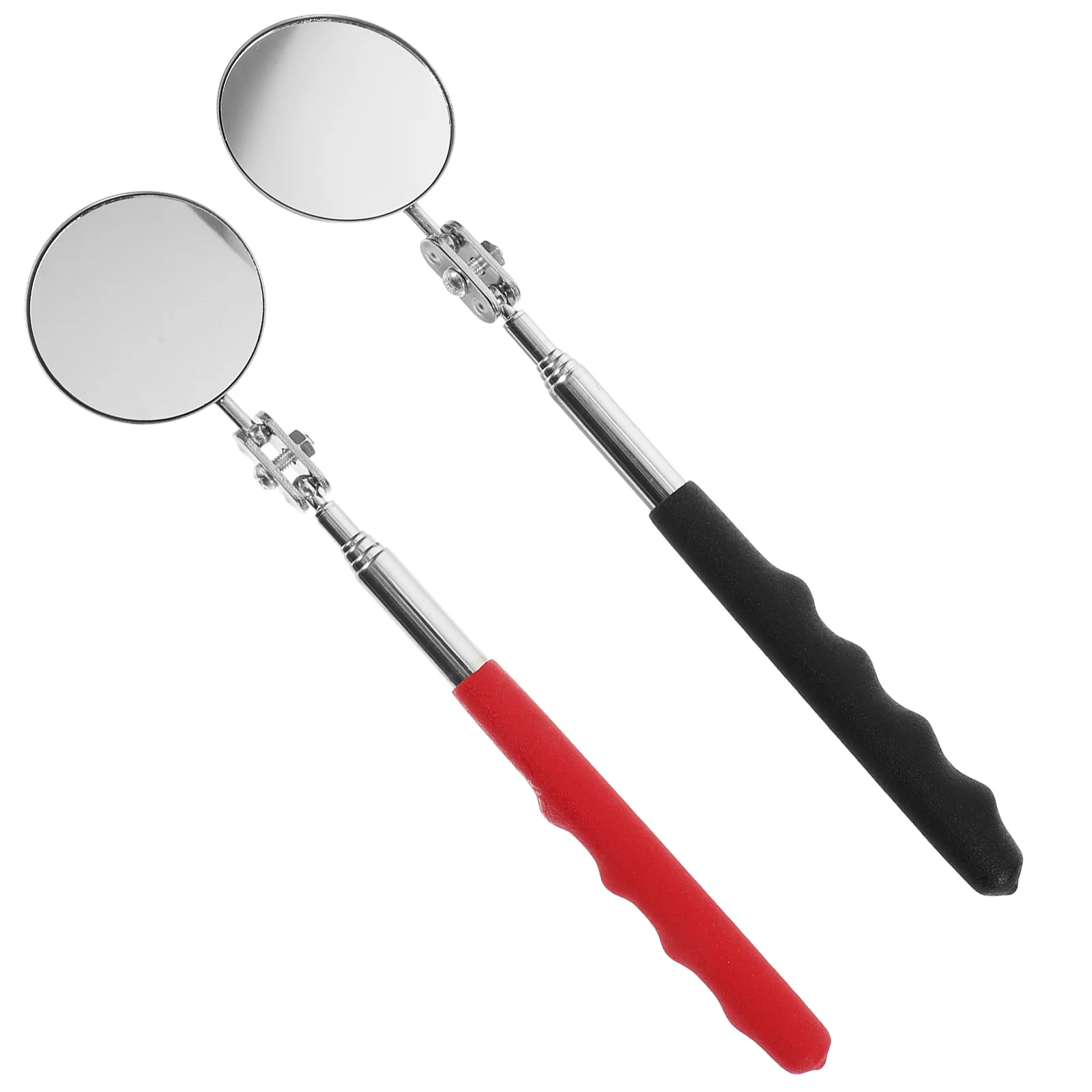 

2Pcs Telescopic Foldable Welding Chassis Inspection Mirror Reliable Automotive Maintenance Car Inspection Mirror