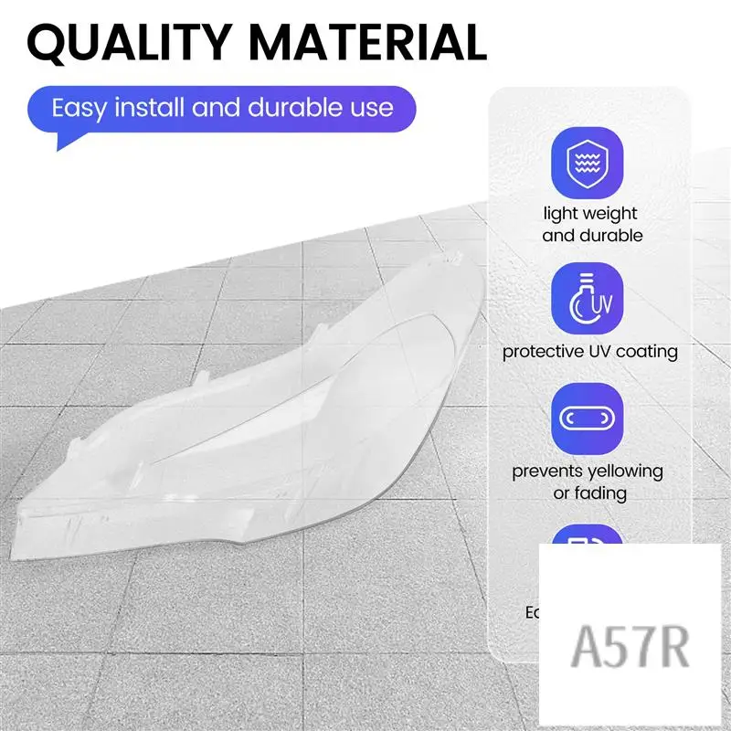 

7R-Car Clear Headlight Lens Cover Replacement Headlight Head Light Lamp Shell Cover For-BMW X5 E70 2008-2013