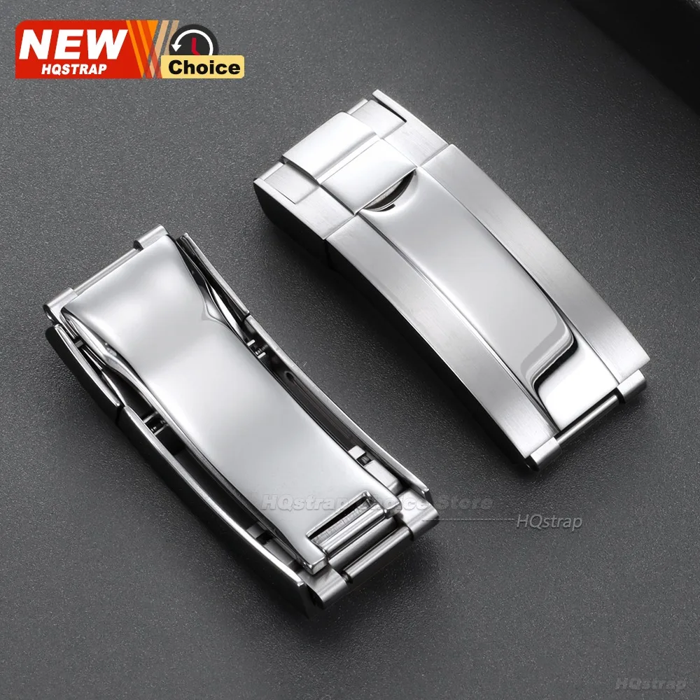 9mmx9mm Folding Buckle for Rolex Daytona Watch Strap Clasp for Yacht-Master Solid Stainless Steel Button Watch Repair Tools