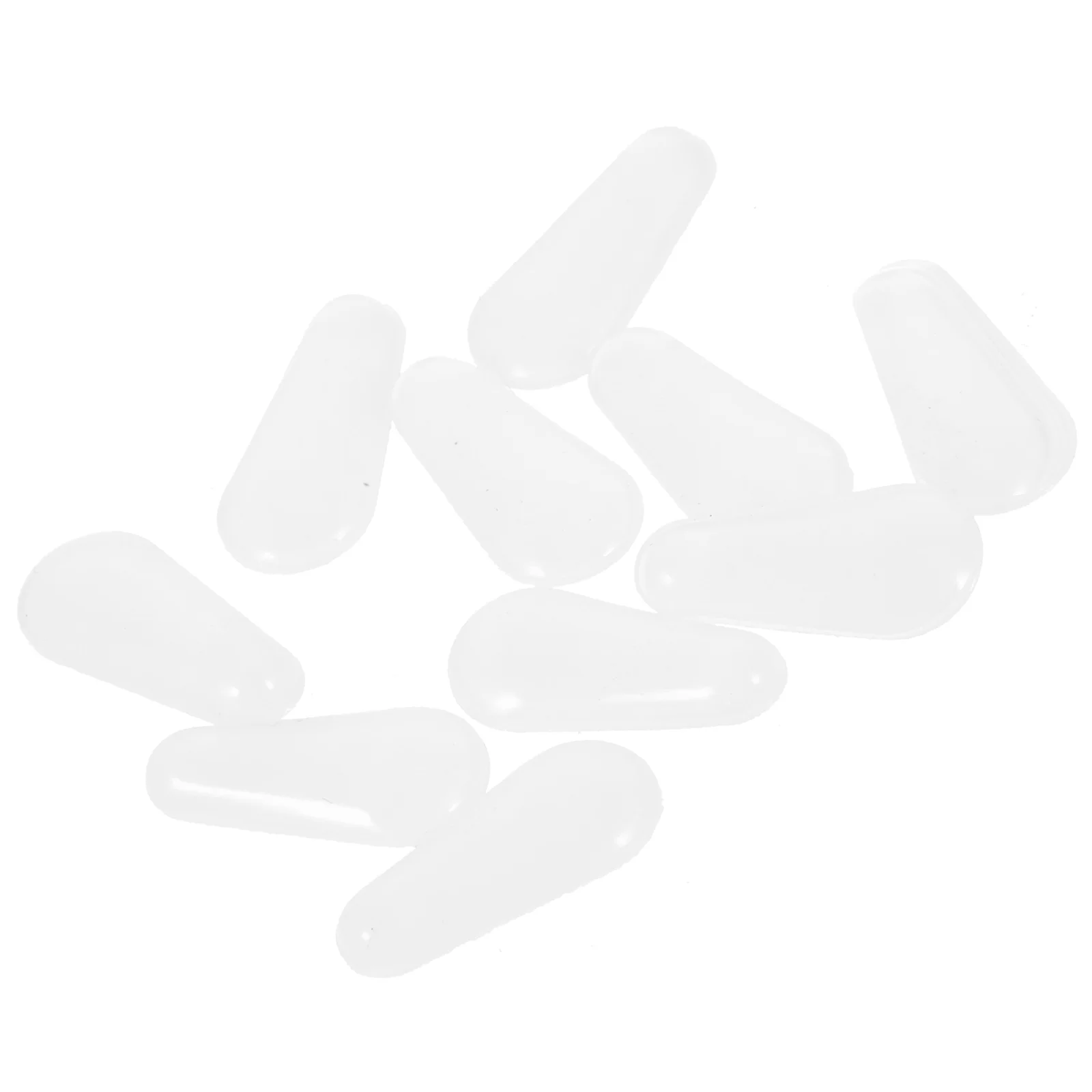 

10 Pairs Sunglasses Water Drop Type Anti-slip Nose Pads Silicone Eyeglasses Grips Silica Gel Goggles Support