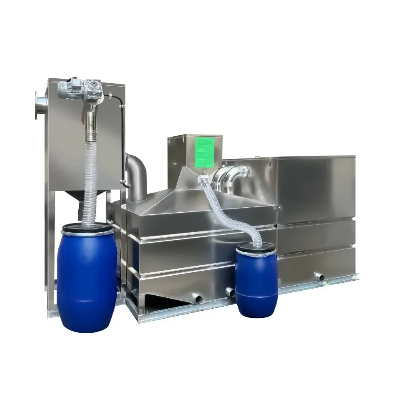 Hydraulic integrated oil separator lifting equipment 304 stainless steel catering wastewater oil separator slag removal heating