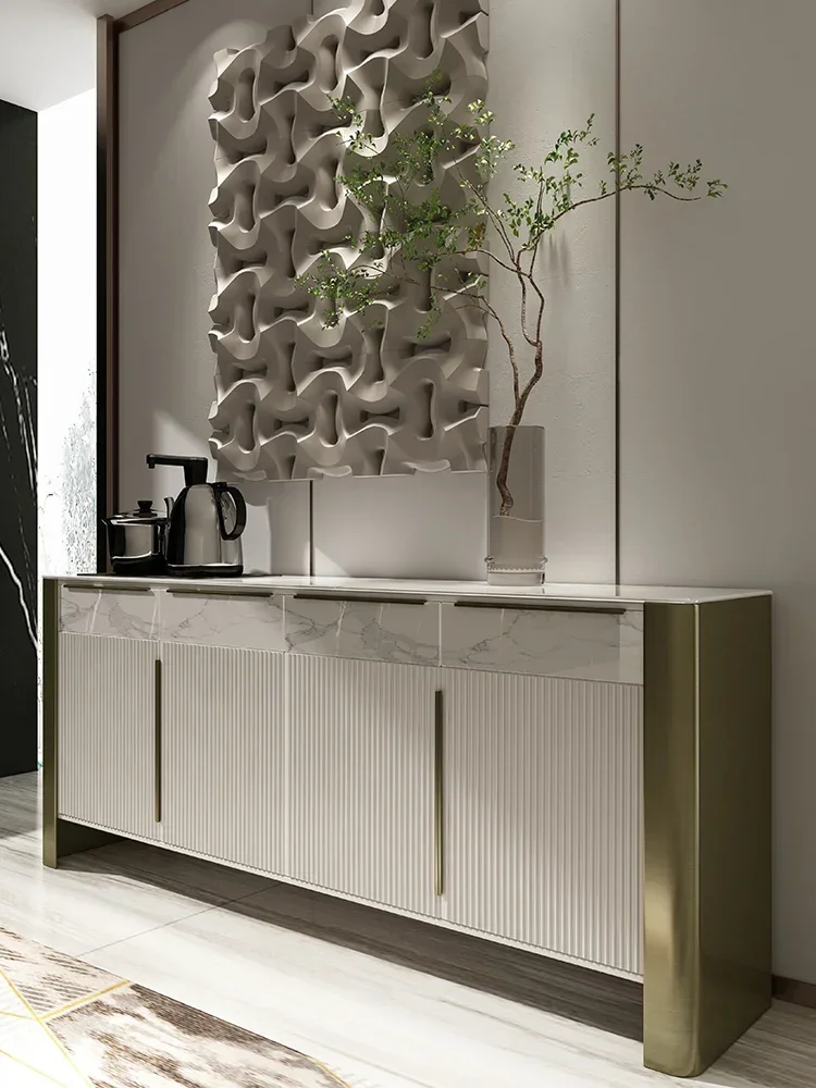 

Popular and durable luxury rock board dining cabinet with automatic water filling, tea water cabinet, lower water