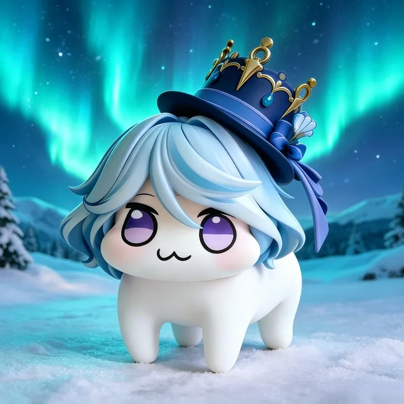 7cm Doro Anime Q Version Figure Model Genshin Impact Furina Cosplay Cartoon Figurine Collection Desk Decor Friend Birthday Gift