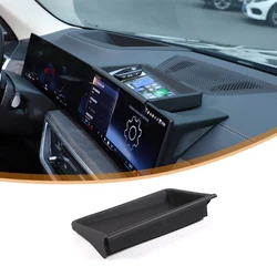 For BMW X5 X6 X7 G05 G06 G07 2023 2024 ABS Black Car Navigation Screen Rear Storage Box Multifunctional Storage Box Accessories