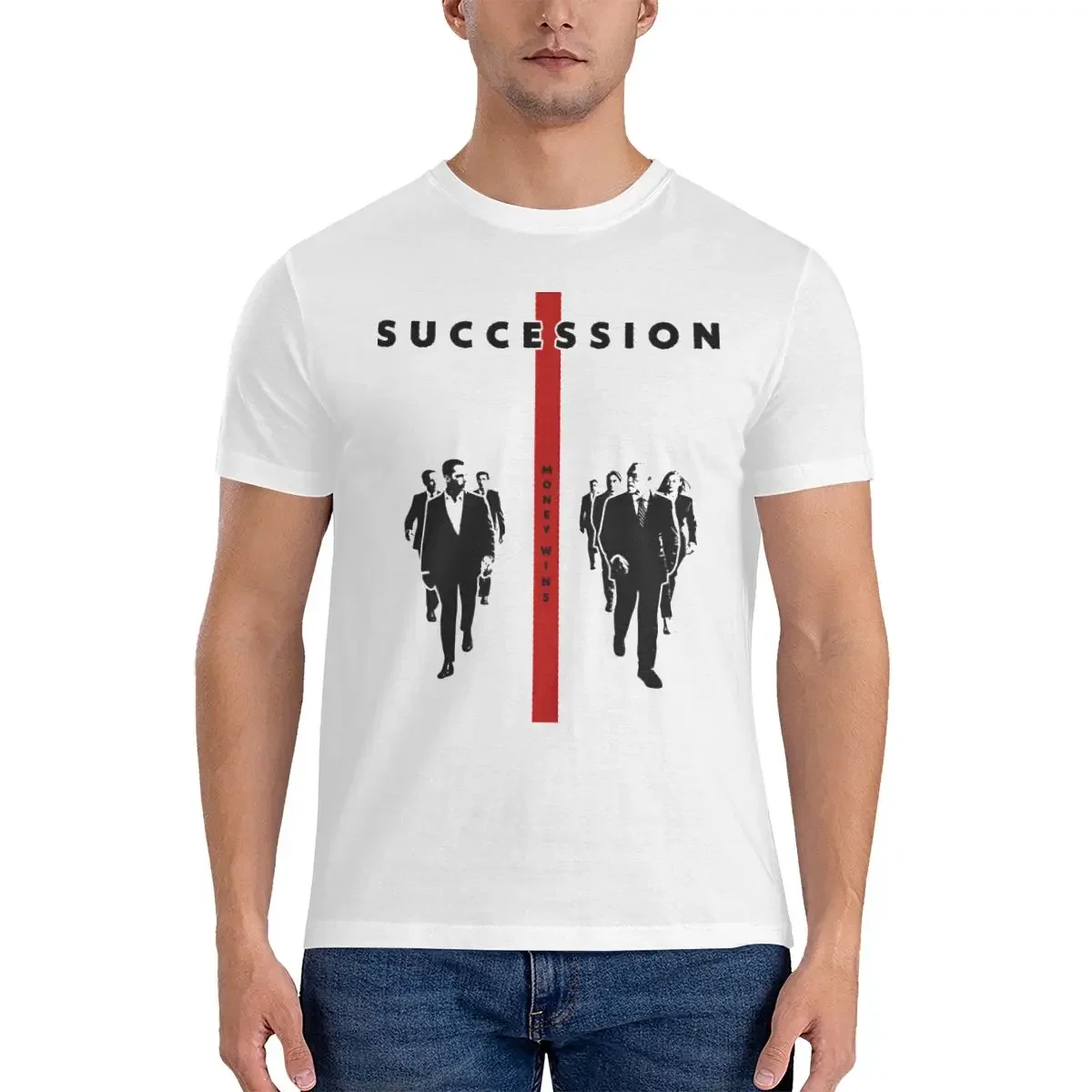 

Kieran Culkin Short Sleeve Tees Party Clothing Creative SUCCESSION MONEY WINS T-Shirt Men Crew Neck Cotton T Shirts Sweatshirt