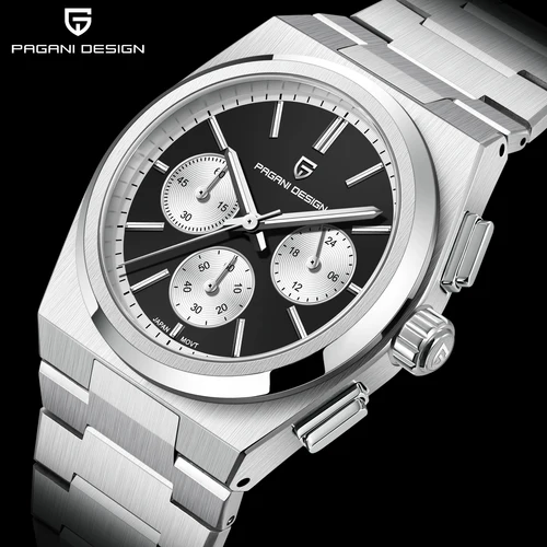 PAGANI DESIGN 2024 nuevos relojes para hombres, relojes de negocios de cuarzo VK63, reloj para hombres, reloj de lujo de marca superior, reloj cronógrafo para hombres