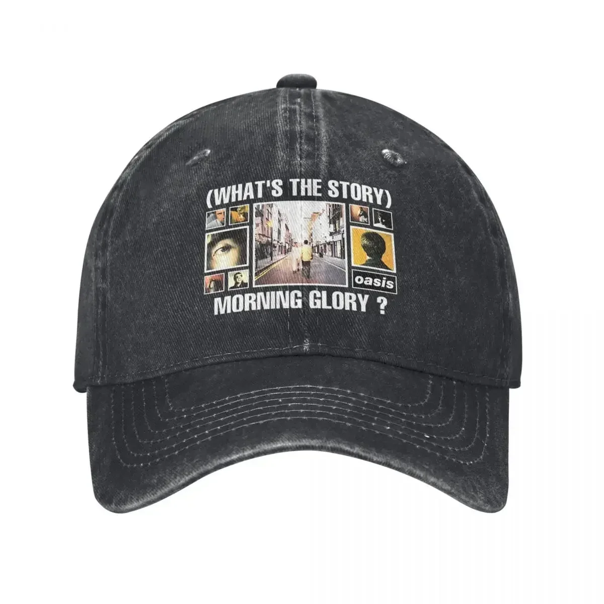 New Oasised Whats The Story Morning Glory Men Women Baseball Caps Distressed Denim Caps Hat Vintage Outdoor Activities Headwear