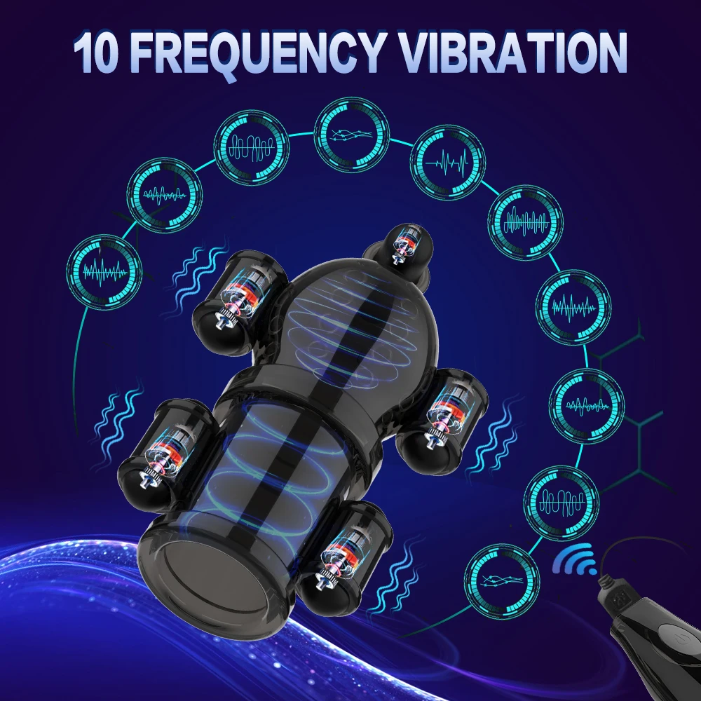 Glans Vibrators 10 Speeds Vibrating Penis Trainer Ring Massager Delayed Ejaculation Vibrator Male Masturbation Sex Toys For Men