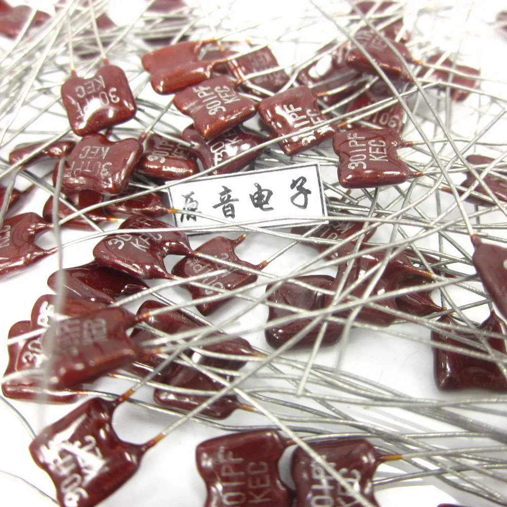 20PCS/50PCS Silver mica capacitor capacitance line fever KEC mica capacitor 301PF 100V foot oxygen-free copper FREE SHIPPING