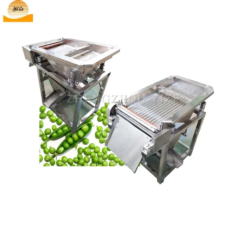 Green Pea Peeling Splitting Machine Soybean Sheller Thresher Machine Edamame Broad Bean Pea Sheller for Sale