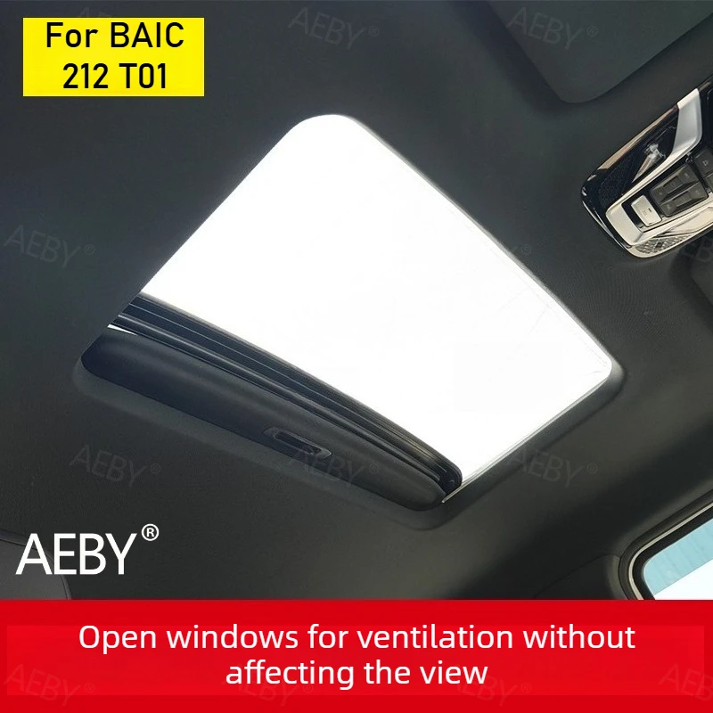 

For BAIC 212 T01 Magnetic sunroof mosquito net,Insect-proof mesh rolling net camping,ventilation network,exterior trimming